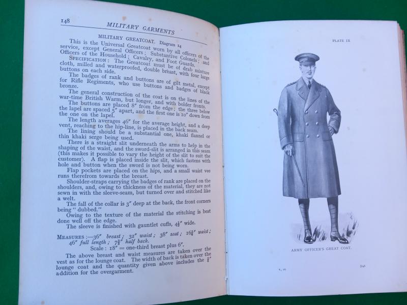 MILITARY TAILORS REFERENCE BOOK SUPERB.