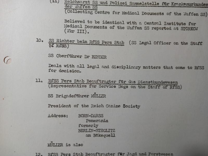 SS INTELLIGENCE FILE - MORE DETAILS.