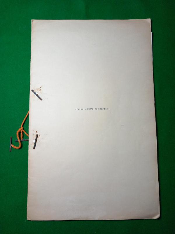 BRITISH INTELLIGENCE FILE / P.O.W CAMPS SS JOACHIM PEIPER