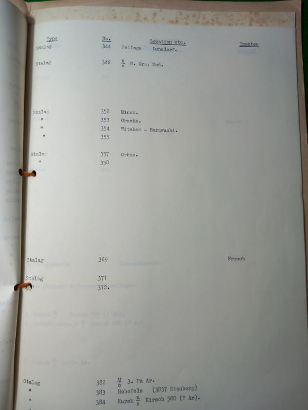 BRITISH INTELLIGENCE FILE / P.O.W CAMPS SS JOACHIM PEIPER