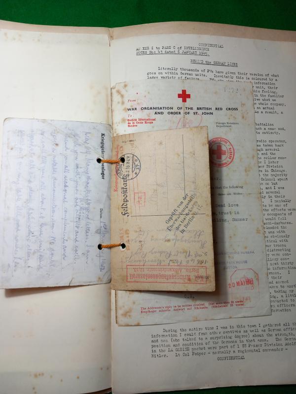 BRITISH INTELLIGENCE FILE / P.O.W CAMPS SS JOACHIM PEIPER