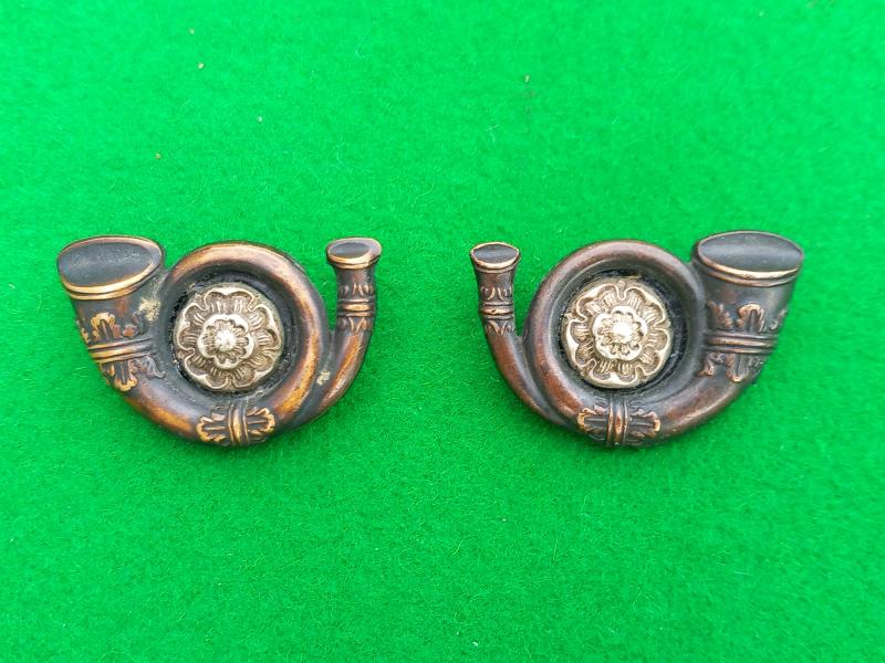 KINGS OWN YORKSHIRE LIGHT INFANTRY OFFICER COLLARS