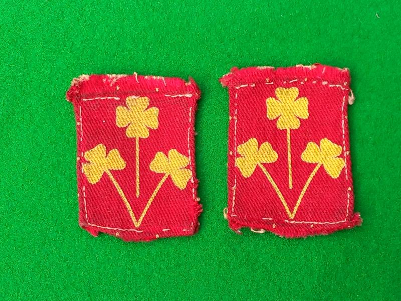 8th  INDIAN DIVISION PRINTED MATCH PAIR