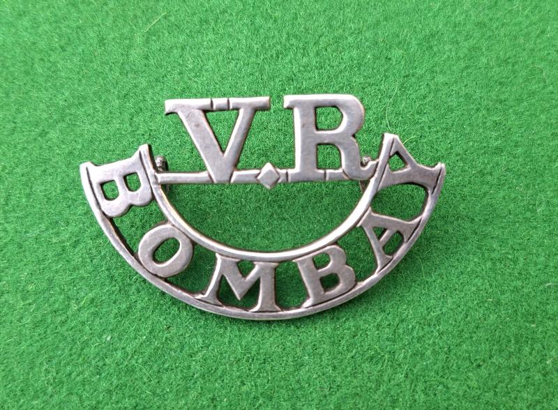 BOMBAY VOLUNTEER RIFLES SHOULDER TITLE