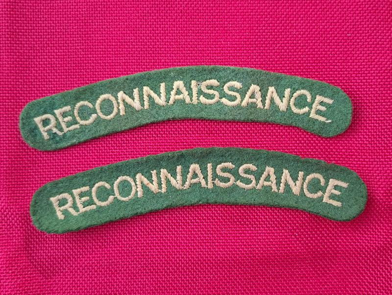 RECONNAISSANCE CORPS CLOTH SHOULDER TITLES