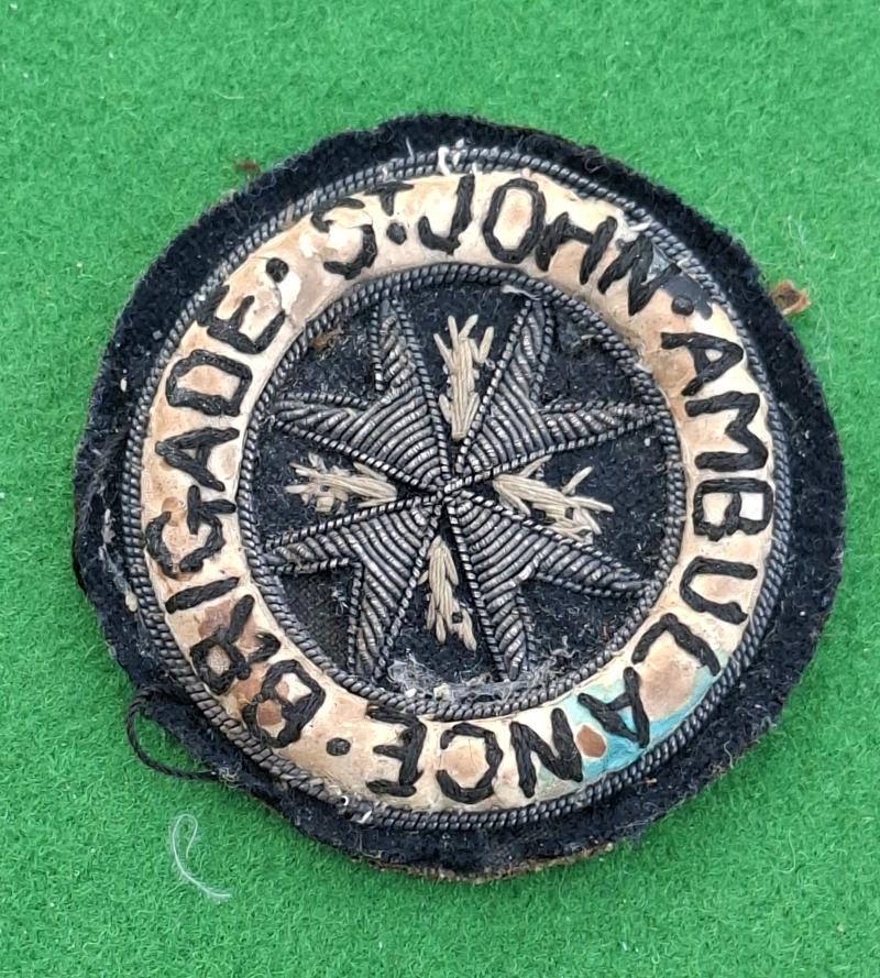 GREAT WAR PERIOD ST.JOHN AMBULANCE BADGE