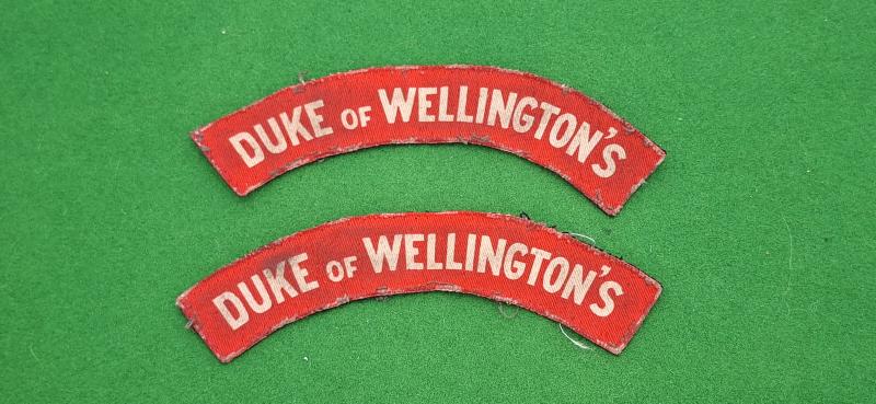 DUKE OF WELLINGTONS PRINTED TITLES / MATCHED PAIR
