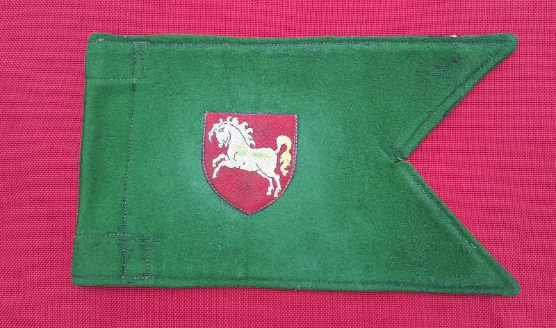 ARMY OF OCUPATION HANOVER DISTRICT CAR PENNANT