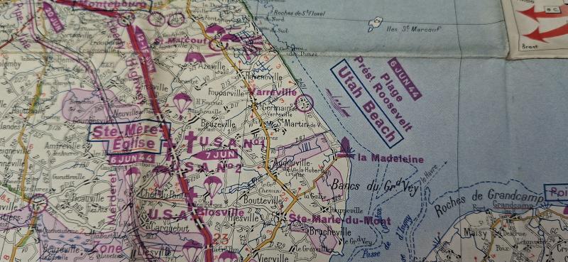 MICHELIN 1947 D/DAY NORMANDY MAP