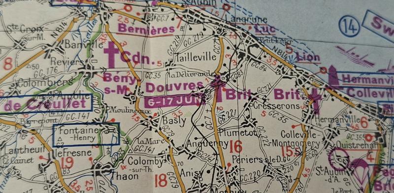 MICHELIN 1947 D/DAY NORMANDY MAP