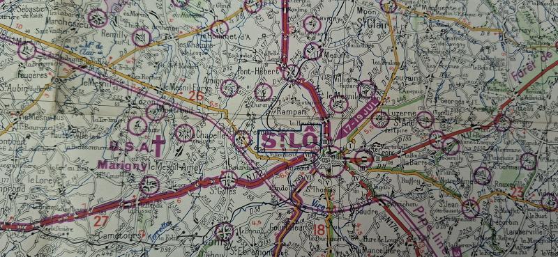 MICHELIN 1947 D/DAY NORMANDY MAP