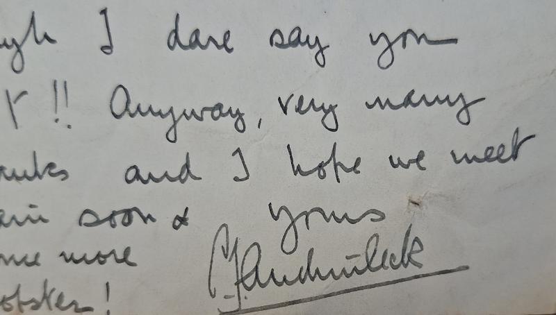 CLAUDE AUCHINLECK SIGNED LETTER - HISTORIC ITEM