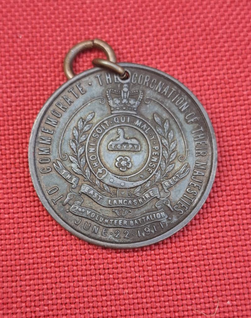 2nd VOLUNTEER EAST LANCASHIRE REGT CORONATION MEDAL