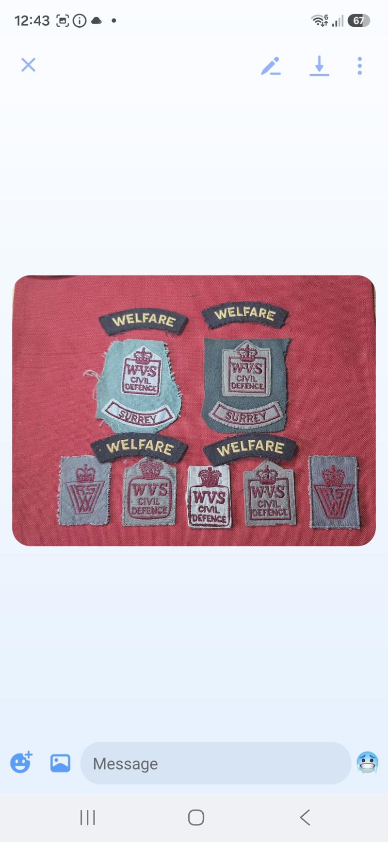 WOMENS VOLUNTARY SERVICE CLOTH LOT