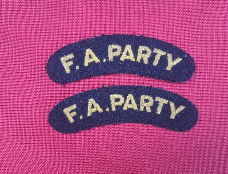 FIRST AID PARTY TITLES CIVIL DEFENCE.