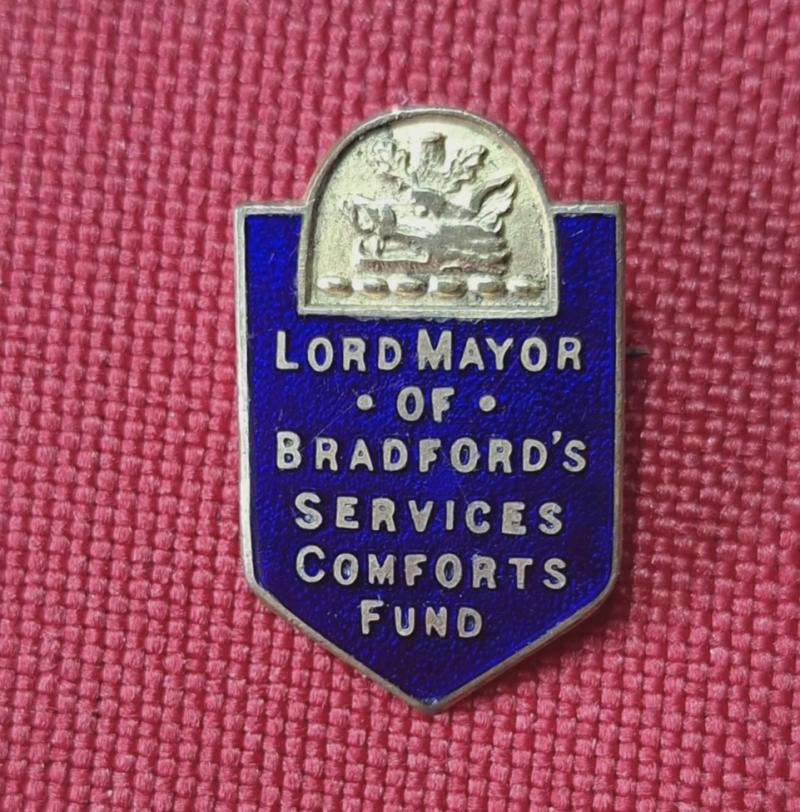 GREAT WAR BRADFORD COMFORTS FUND BADGE