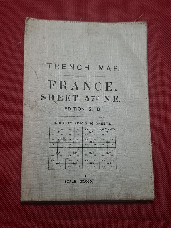 TRENCH MAP 1916 SOMME AREA