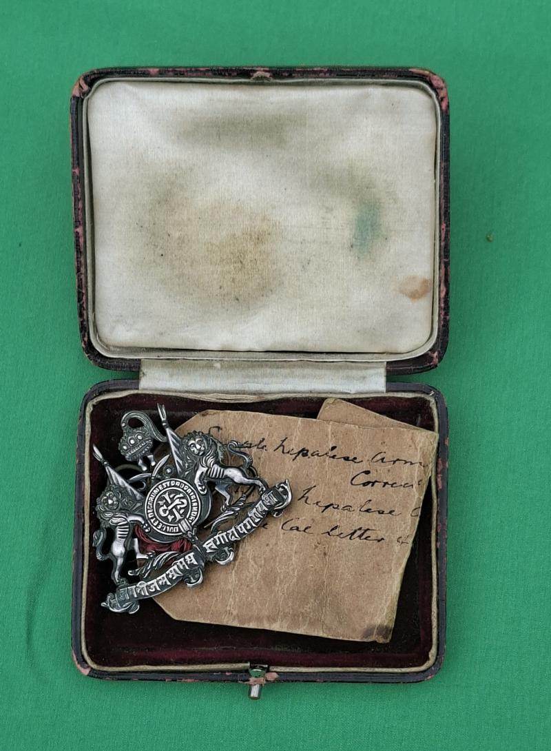 SERGEANT ARM BADGE NEPALESE ARMY 1916