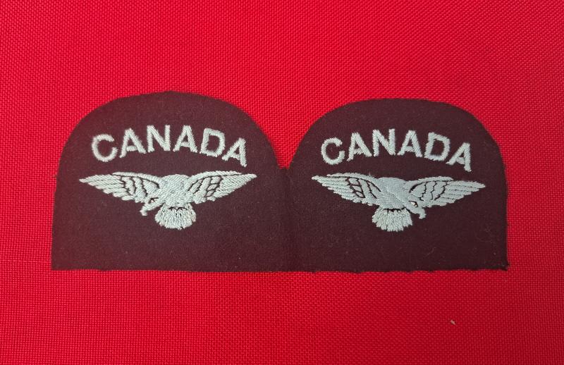 ` CANADA  R.A.F  VOLUNTEERS / UNCUT PAIR