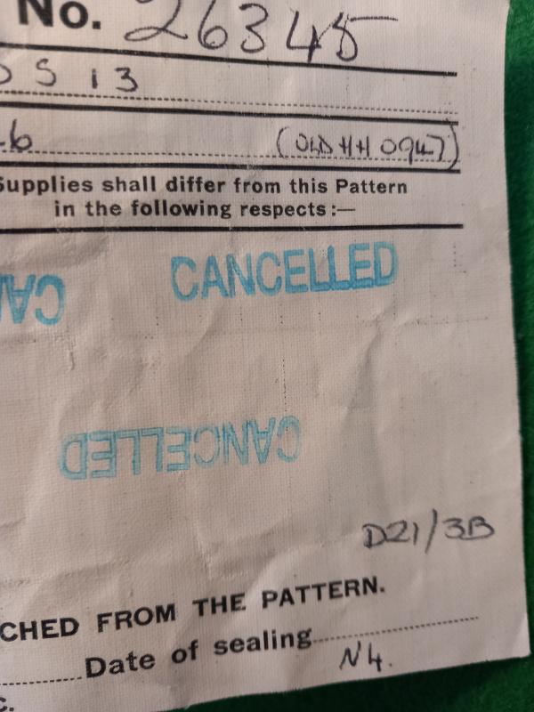 BRITISH ARMY SEALED PATTERN RAILWAY SIGNAL FLAG