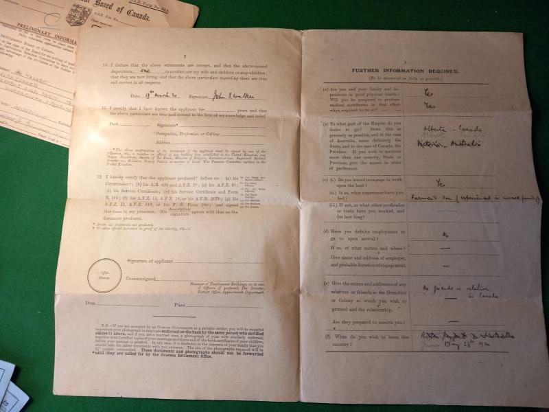 ROYAL ENGINNERS IMMIGRATION TO POST WAR CANADA