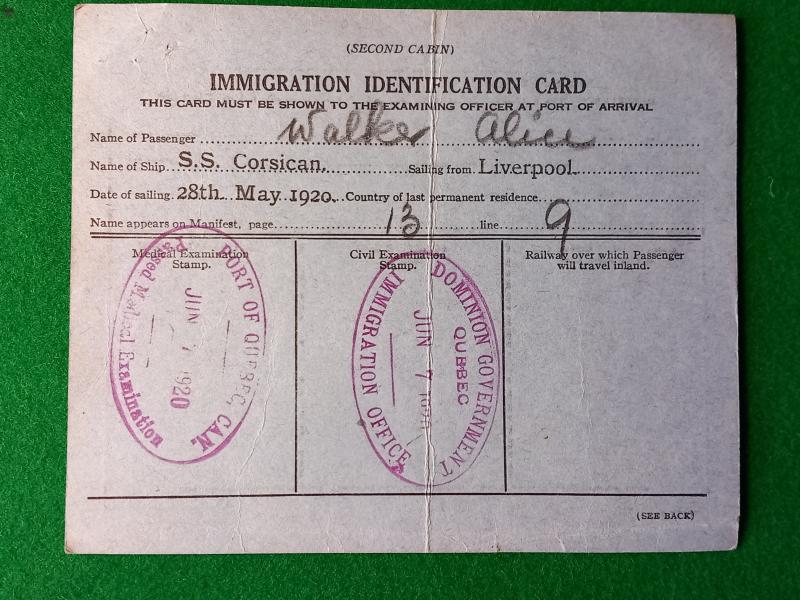 ROYAL ENGINNERS IMMIGRATION TO POST WAR CANADA