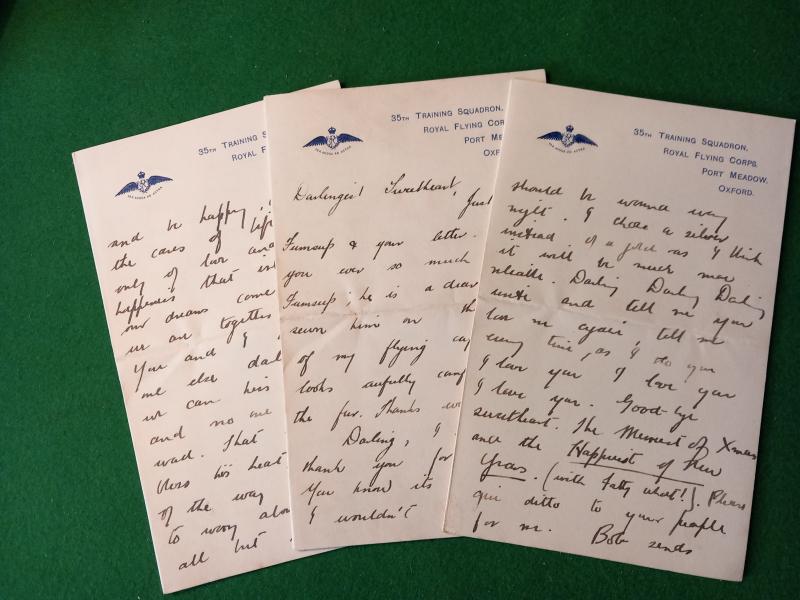 SUPERB ROYAL FLYING CORPS DOCUMENTS / PHOTOGRAPH GROUPING